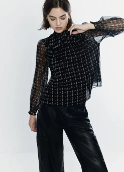 Blusa Cuello Alto