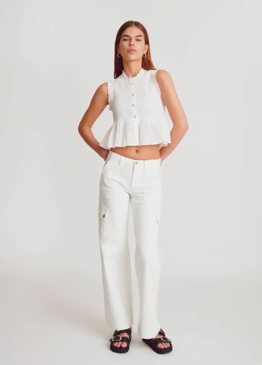 Blusa Smock Sin Mangas