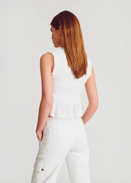 Blusa Smock Sin Mangas