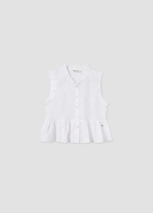 Blusa Smock Sin Mangas