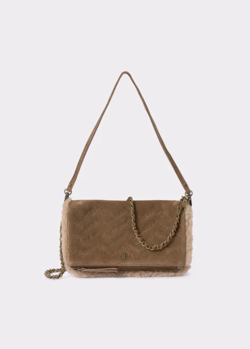 Bolso Doblefaz Acolchado Tachas Piel