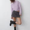 Bota Biker Tachas Punta Cuadrada Piel