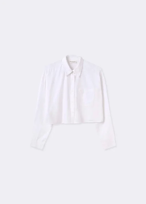 Camisa Cropped Lisa Bolsillo