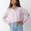 Camisa Cropped Rayas