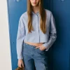 Camisa Cropped Rayas