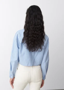 Camisa Cropped Rayas
