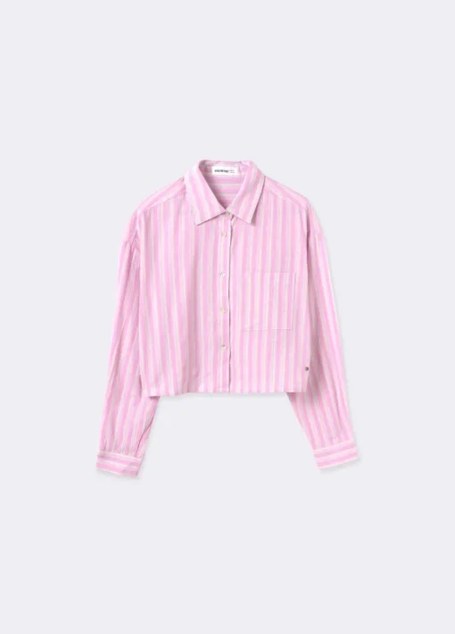 Camisa Cropped Rayas