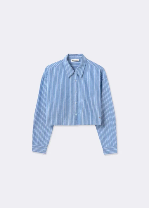 Camisa Cropped Rayas