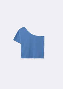 Camiseta Asimetrica Manga Corta