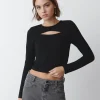 Camiseta Cut Out Canale Manga Larga