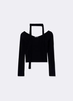 Camiseta Hombros Descubiertos Lazada
