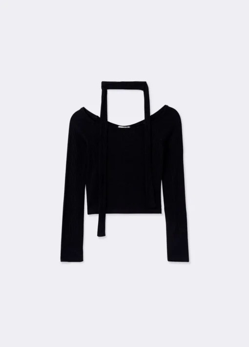 Camiseta Hombros Descubiertos Lazada