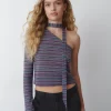 Camiseta Manga Larga Asimetrica Chocker