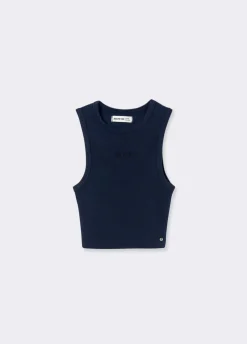 Camiseta Sin Manga Bordada