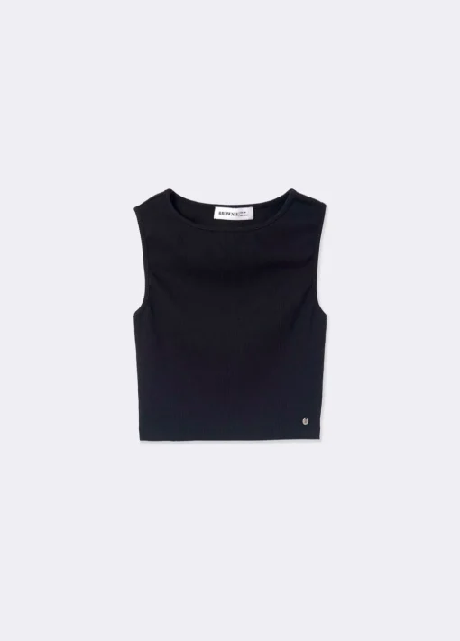 Camiseta Sin Manga Negra