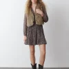 Chaleco Cropped Efecto Pelo