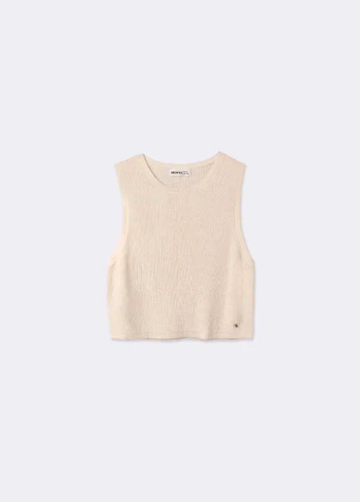 Chaleco Cuello Redondo Punto