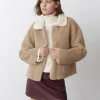 Chaqueta Borreguito Cuello Contraste