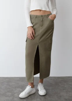 Falda Larga Twill
