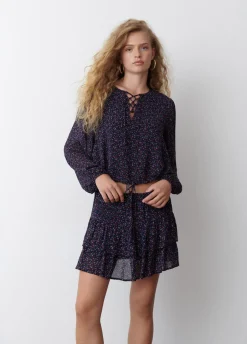 Falda Mini Jaretas Estampado