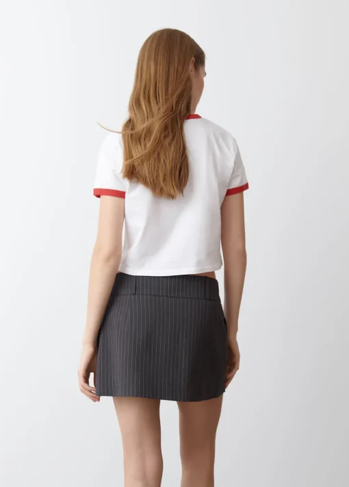 Falda Mini Tablas Raya Diplomatica