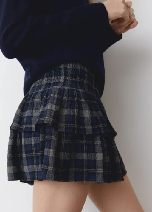 Falda Volantes Cuadros