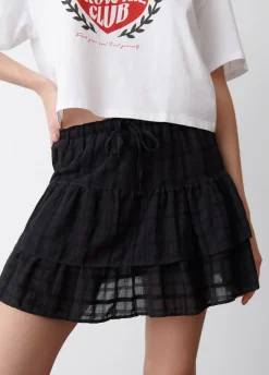Falda Volantes Textura