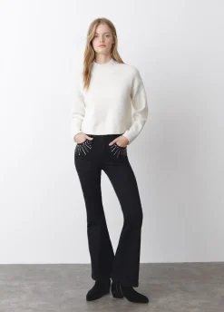 Jeans Campana Tachas