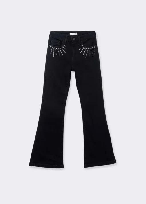 Jeans Campana Tachas