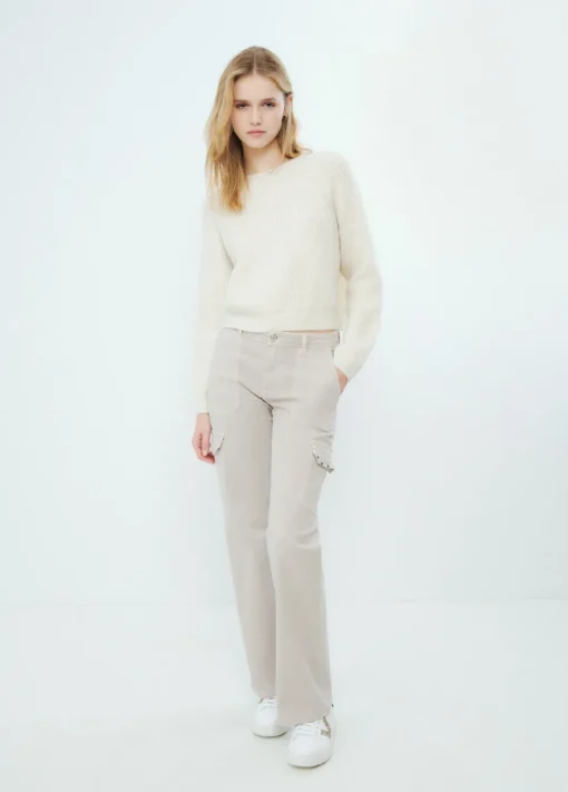 Jersey Cropped Basico Cuello Redondo