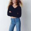 Jersey Cropped Cuello Pico
