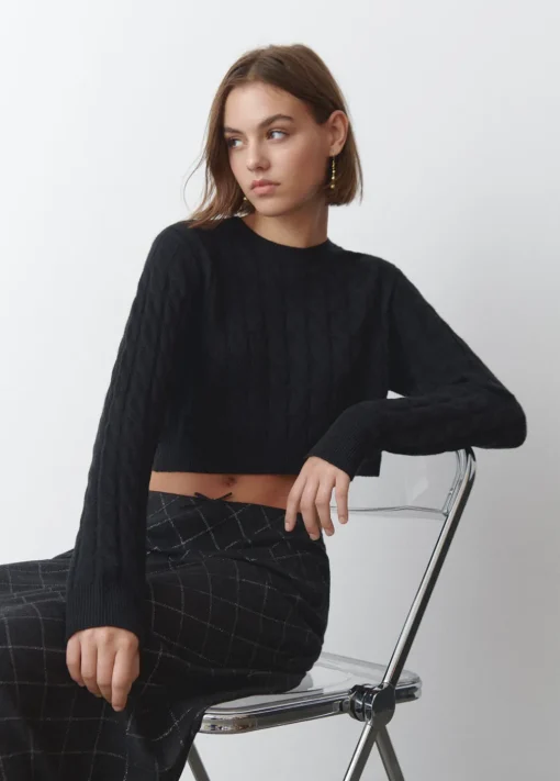 Jersey Cropped Trenzas