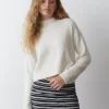 Jersey Cuello Alto Cropped Crudo