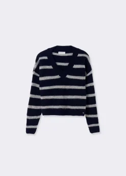 Jersey Cuello Pico Rayas
