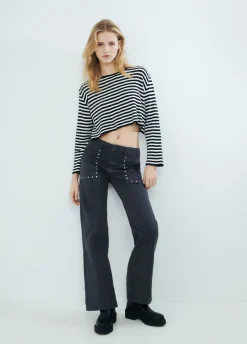 Jersey Rayas Cropped