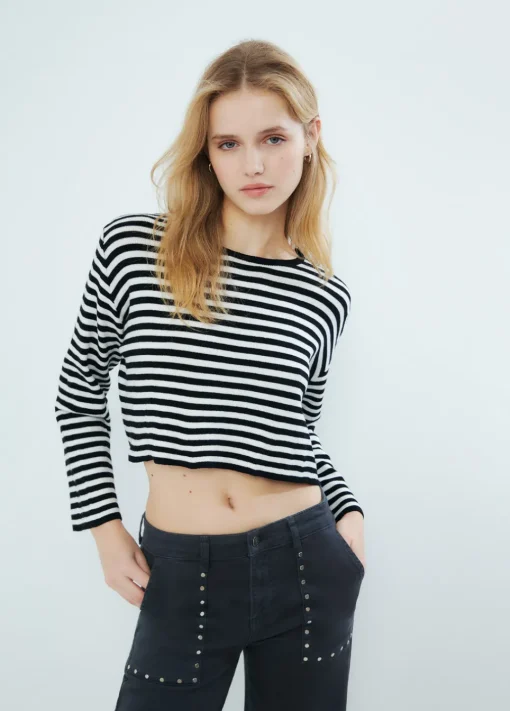 Jersey Rayas Cropped