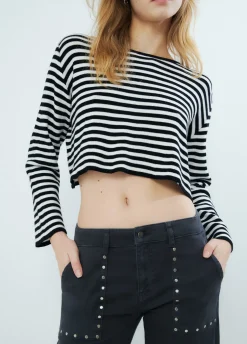 Jersey Rayas Cropped