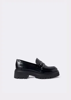 Mocasin Brillante Tachas Piel