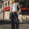 Pantalon Cargo Efecto Piel