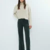 Pantalon Culotte Con Bolsillos Frontales