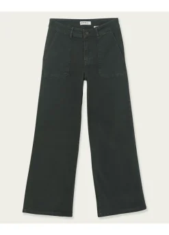 Pantalon Culotte Con Bolsillos Frontales