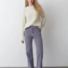 Pantalon Pana Culotte Bolsillo Frontal