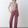 Pantalon Pana Culotte Bolsillo Frontal