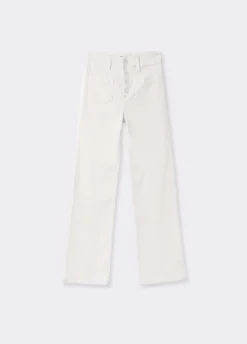 Pantalon Pana Culotte Bolsillo Frontal
