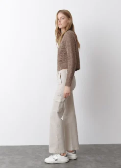 Pantalon Recto Cargo Tachas