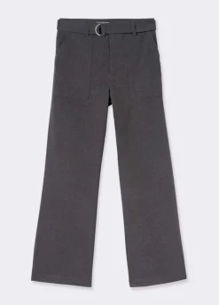 Pantalon Recto Con Cinturon