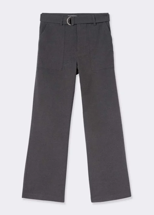 Pantalon Recto Con Cinturon