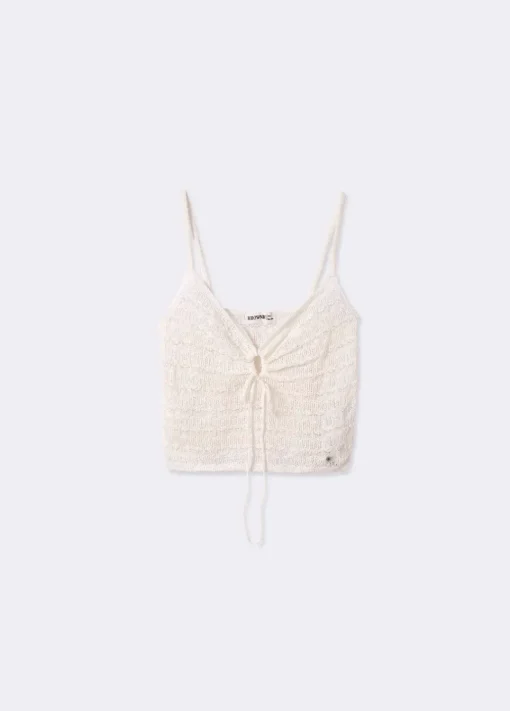 Top Crochet Tirantes Nudo
