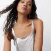 Top Malla Metalica Plata