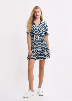 Vestido Gomas Etnico Abalorios